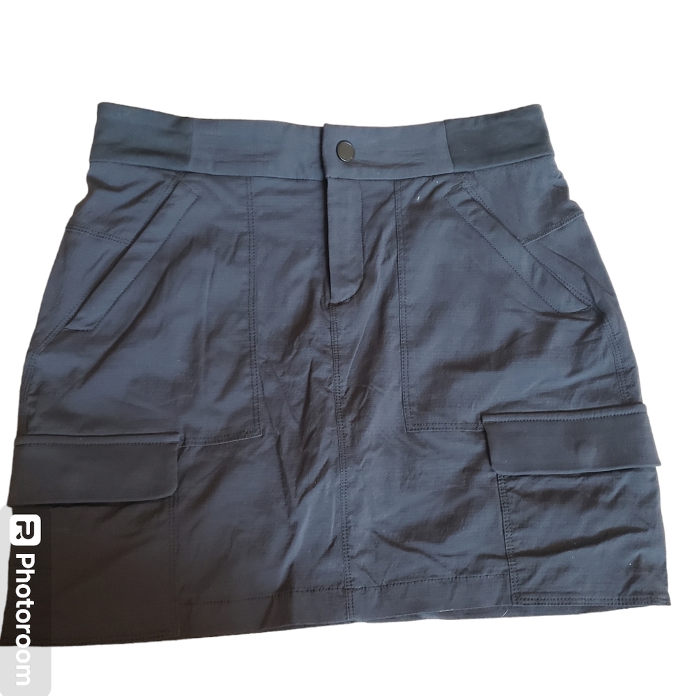 Athleta Trekkie Skirt/Skort Charcoal Grey Size 8 EUC